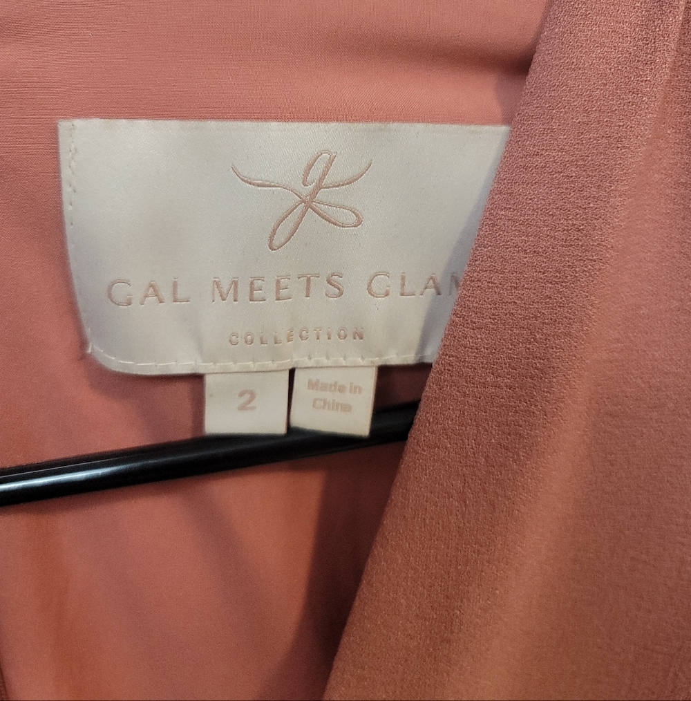 Gal Meets Glam - Edith City Crepe Fit & Flare Midi Dress Size 2 - Picture 4 of 8